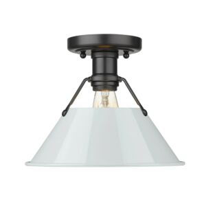 Orwell BLK 1-Light Flush Mount in Matte Black