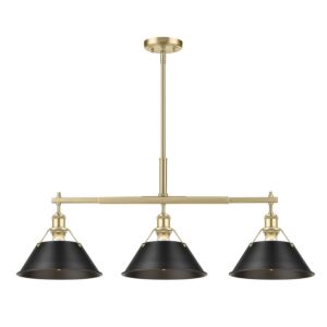 Orwell BCB 3-Light Linear Pendant in Brushed Champagne Bronze