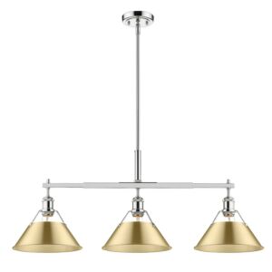 Orwell CH 3-Light Linear Pendant in Chrome