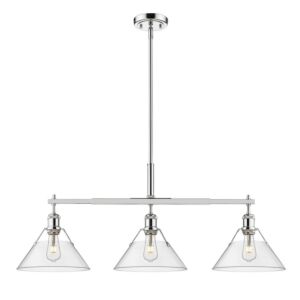 Orwell CH 3-Light Linear Pendant in Chrome