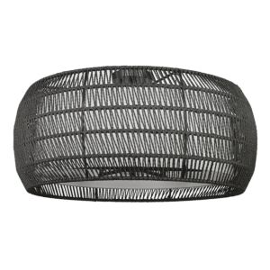 Everly 6-Light Semi-Flush Mount in Matte Black