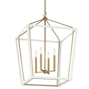 Delvin  Foyer Pendant in Champagne Bronze by Kichler