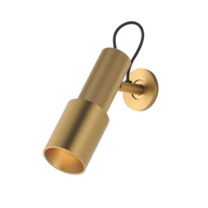 Handler LED Spot Light in Natural Aged Brass by ET2