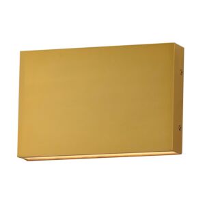 Brik LED Wall Sconce in Natural Aged Brass by ET2