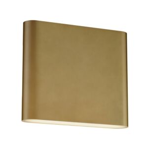 Spartan LED Wall Sconce in Natural Aged Brass by ET2