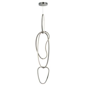 Unity LED Pendant in Black Chrome by ET2