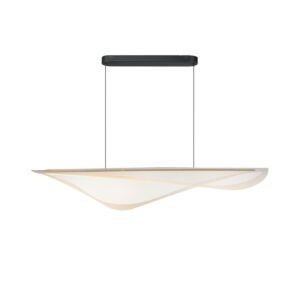 Manta LED Linear Pendant in Black by ET2