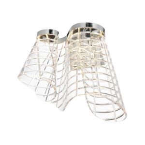 Tartan LED Wall Sconce in Polished Chrome by ET2