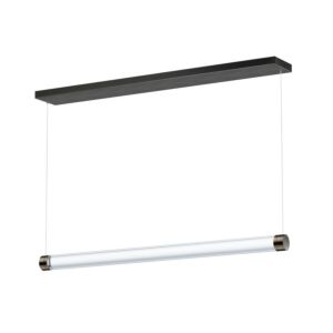 Vanish LED Linear Pendant in Gunmetal by ET2