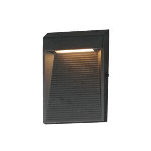 Steppes LED Outdoor Wall Sconce in Black by ET2