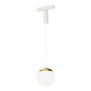 Continuum  Track LED Track Pendant in WhiteNatural Aged Brass by ET2