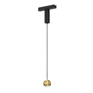 Continuum  Track LED Track Pendant in Natural Aged Brass by ET2