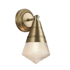 Hargreaves One Light Wall Sconce in Natural Aged Brass by Maxim