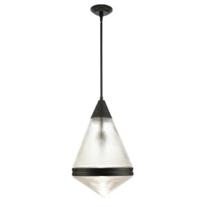 Hargreaves One Light Pendant in Black by Maxim