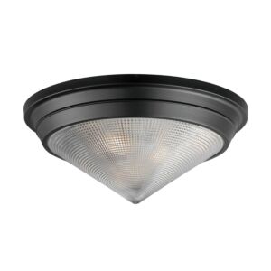 Hargreaves Three Light Flush Mount in Black by Maxim