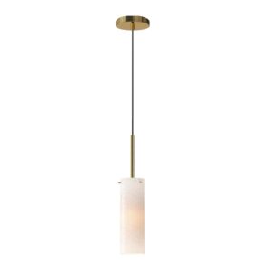 Blizzard One Light Pendant in Natural Aged Brass by Maxim