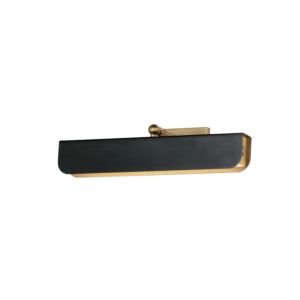 Miles LED Wall Sconce in Black   Natural Aged Brass by Maxim