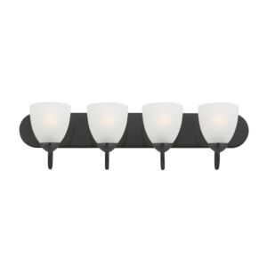 Axis 4-Light Bathroom Vanity Light in Black