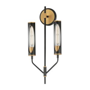 Regent LED Wall Sconce in Black   Antique Brass by Maxim