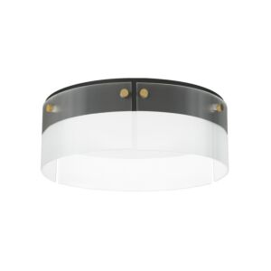 Spectre LED Flush Mount in Black   Natural Aged Brass by Maxim