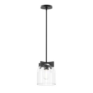 Scoop One Light Pendant in Black by Maxim