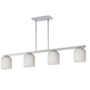 Scoop Four Light Linear Pendant in Polished Chrome by Maxim