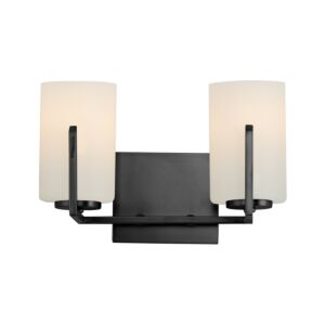 Dart Two Light Bath Vanity in Black by Maxim