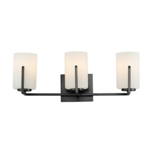 Dart Three Light Bath Vanity in Black by Maxim