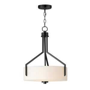 Dart Three Light Pendant in Black by Maxim