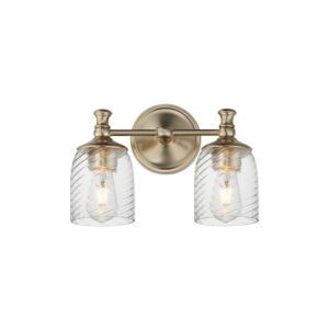 Swirl Two Light Wall Sconce in Satin Champagne by Maxim