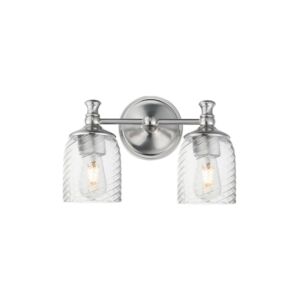 Swirl Two Light Wall Sconce in Satin Nickel by Maxim