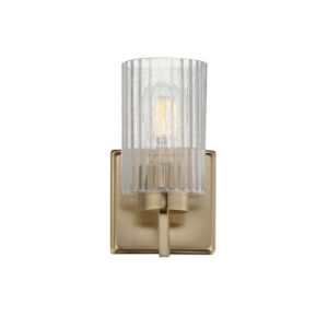 Rigata One Light Wall Sconce in Satin Champagne by Maxim