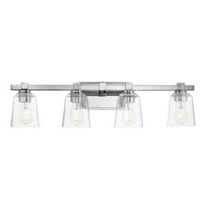 Cubos Four Light Bath Vanity in Polished Chrome by Maxim