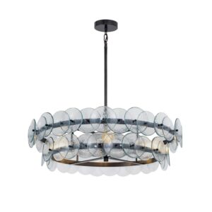 Loren Four Light Chandelier in Gunmetal by Maxim