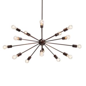 Axion  Chandelier in Dark Bronze by Justice Designs