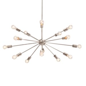 Axion  Chandelier in Brushed Nickel by Justice Designs