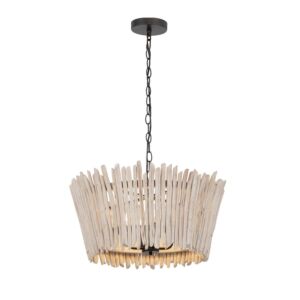 Baywood Four Light Chandelier in Textured Bronze by Maxim