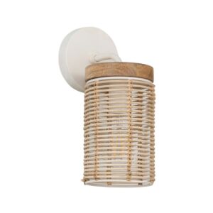 Vannerie One Light Wall Sconce in Ecru by Maxim