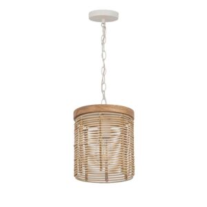 Vannerie One Light Pendant in Ecru by Maxim