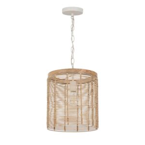 Vannerie One Light Pendant in Ecru by Maxim