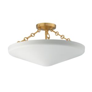 Artemis Three Light Flush Mount in Natural Aged Brass by Maxim