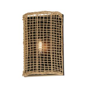 Cestino One Light Wall Sconce in Antique Bronze by Maxim