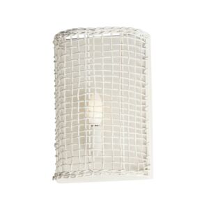 Cestino One Light Wall Sconce in Weathered White by Maxim