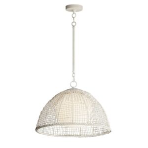 Cestino One Light Pendant in Weathered White by Maxim