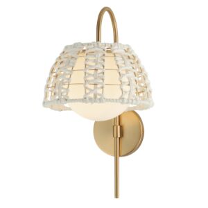 Macrame One Light Wall Sconce in Gold by Maxim