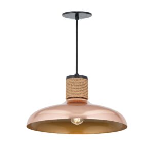 Bingham One Light Pendant in Copper by Maxim