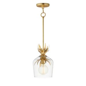 Paloma One Light Pendant in Gold Leaf by Maxim