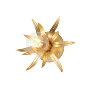 Paloma One Light Wall Sconce in Gold Leaf by Maxim