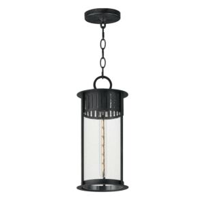 Windsor One Light Outdoor Pendant in Black Patina by Maxim