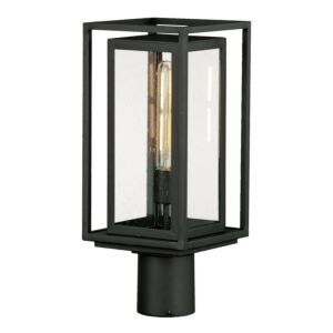 Cabana VX One Light Outdoor Post Mount in Black by Maxim